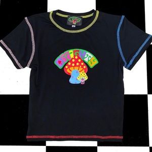 Omighty Mushroom Tee with Tote and Stickers